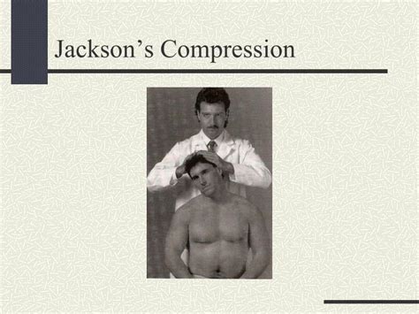 jackson's compression test positive|positive axial compression test.